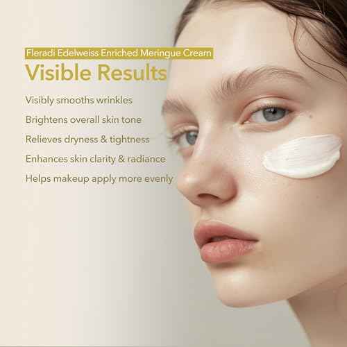 Edelweiss Face Cream for Women and Men ? Korean Night Moisturizer with 30% Edelweiss Extract (Natural Power), Deep Hydration for Dry Skin (Advanced Barrier Care)