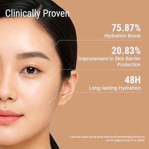 Ultra Moisturizing Derma Facial Cream ? Oil Free Deep Hydrating Face Moisturizer ? Vegan, EWG Verified Product Korea Skin Care with Hyaluronic Acid, Amino Acids, Non-Sticky Unscented Lotion
