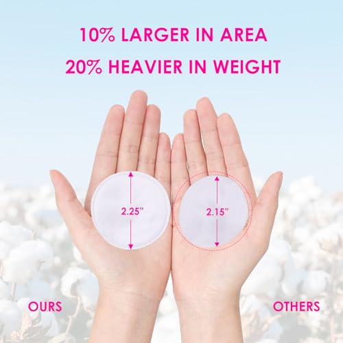 2000 PCS Ultra Soft Cotton Rounds, White, Double-Layered, Hypoallergenic, Lint-Free, 20 Pack with 100 Count Each, Premium Facial Cleansing Pads for Makeup Removal