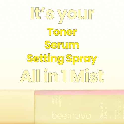 Glow Mist Serum, Propolis 20,000 ppm, Niacinamide 5%, Hyaluronic Acid, Hydrating Face Mist, Lightweight Serum, Non-Comedogenic, For Sensitive Skin, Korean Skin Care (2.70 fl oz)