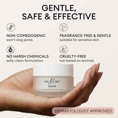 Elevate Moisturizing Cream for Face | Facial Care for Dry Skin with SPF | Hydrating Moisturizer Rich in Niacinamide, Hyaluronic Acid & Collagen Peptide | Anti Aging Day & Night Cream