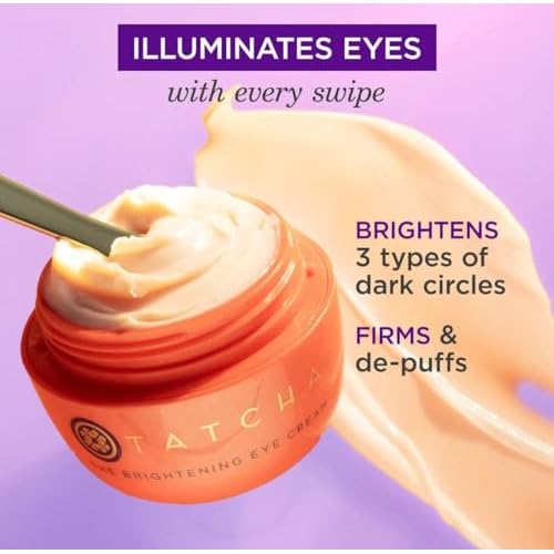TATCHA The Brightening Eye Cream | Brightening & Dark Circle Reduction with Vitamin C for Bight, Firm Undereyes, 15 ml / 0.5 fl. oz.