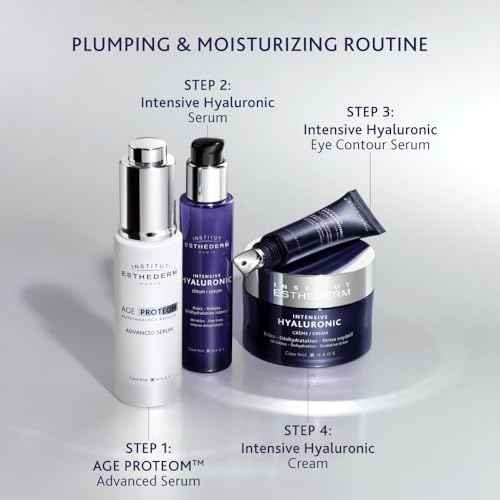 Institut Esthederm Intensive Hyaluronic Cream, Face Cream for Wrinkles, Fine Lines, and Dehydrated Skin, Face, Neck and D?collet?
