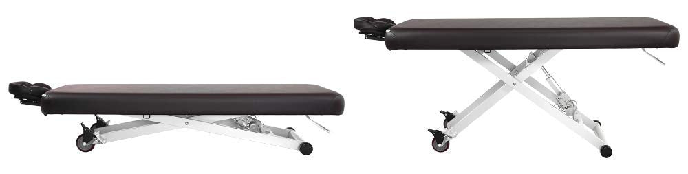 SKINACT Stella Electric Medical Spa Treatment Table (Facial Chair/Bed) ADA Compliant (Brown)