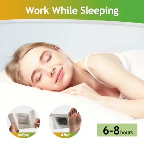 122 Pads Foot Pads Natural Turmeric & Ginger, Wormwood, Bamboo Vinegar, Included 62Pads Goodnight Patches and 62 Adhesive Sheets
