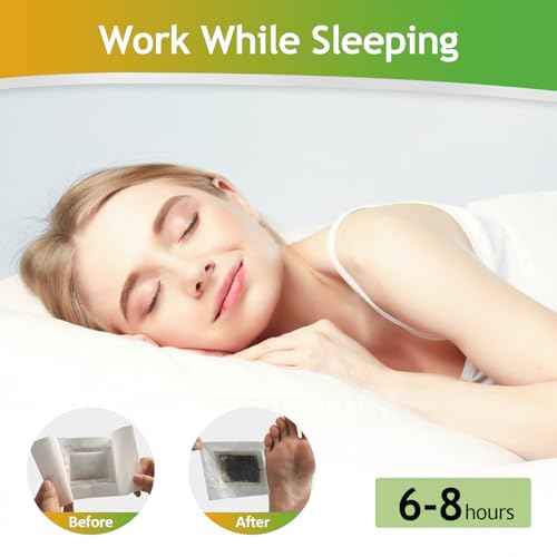 62 Pads Foot Pads Natural Turmeric & Ginger, Wormwood, Bamboo Vinegar, Included 62Pads Goodnight Patches and 62 Adhesive Sheets