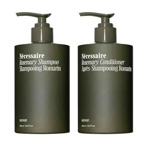 N?cessaire Rosemary Hair Duo - Shampoo and Conditioner Set for Women + Men. Rosemary Oil + Proteins For Stronger Hair. 500 ml / 16.9 fl oz