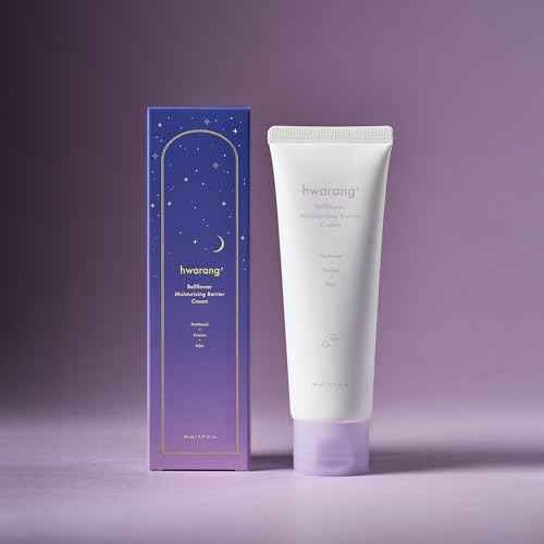 hwarang' Bellflower Moisturizing Barrier Cream | Daily Face Moisturizer for Dry to Combo Skin | Ceramides, Panthenol, Ectoin & Guaiazulene | Hydrating Korean Skincare | 2.7 Fl Oz