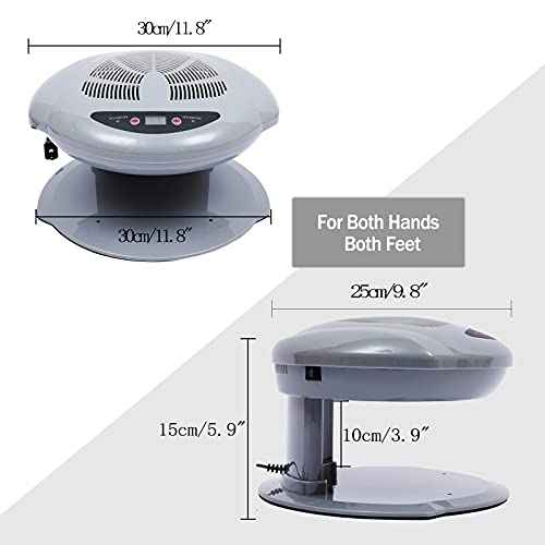 Professional Nail Dryer,400W Air Nail Fan Blower Dryer Machine with Auto Induction Warm & Cool Wind, Manicure Tool with Automatic Sensor,for Fingernail & Toenail Curing,Grey
