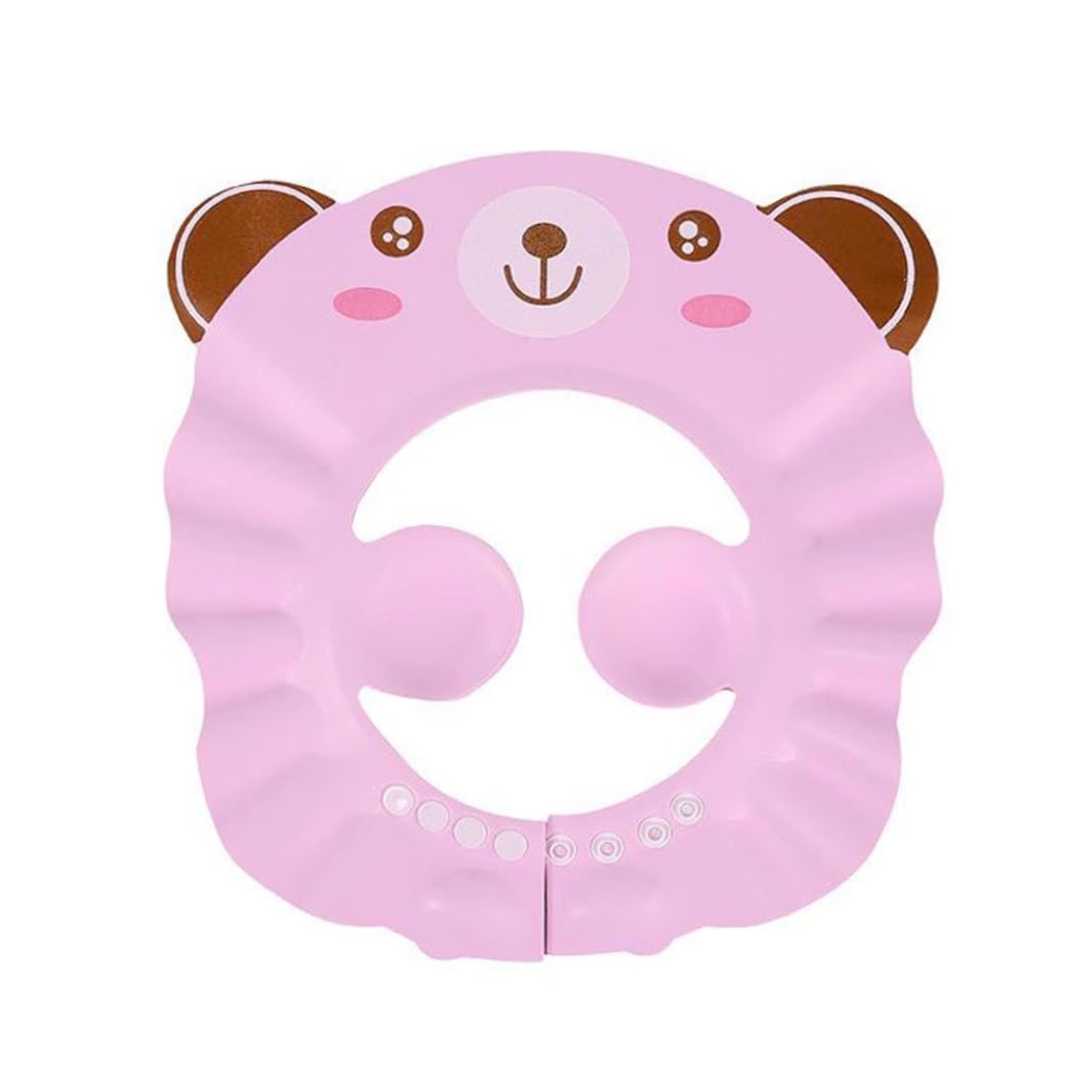 Baby Shampoo Cap Adjustable Toddler Shower Ear Protection Shield Sun Shading Hat Water Guard Hats for Toddlers Baby Shampoo Shower Bathing Cap Kids Hair Washing Shield