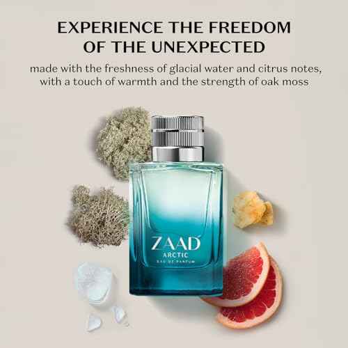 Zaad Arctic Eau de Parfum for Men, Invigorating Scent of the Arctic, 3.2 Ounce