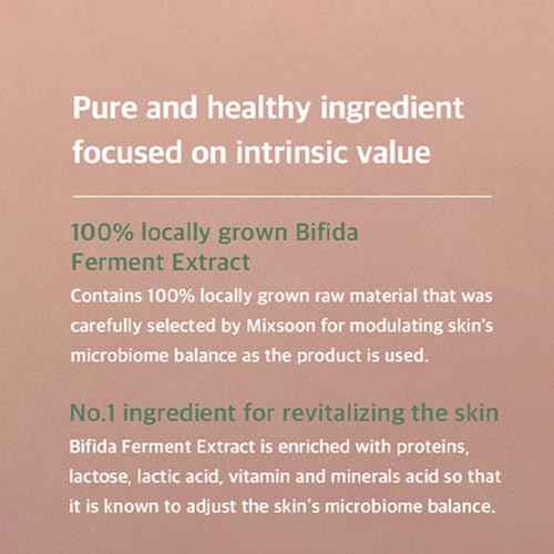 mixsoon Bifida Ferment Essence - Hydrating, Strengthening and Soothing for Face, Gentle Formula for Barrier Care 30ml / 1.01 fl.oz. Korean Glass Skin Care
