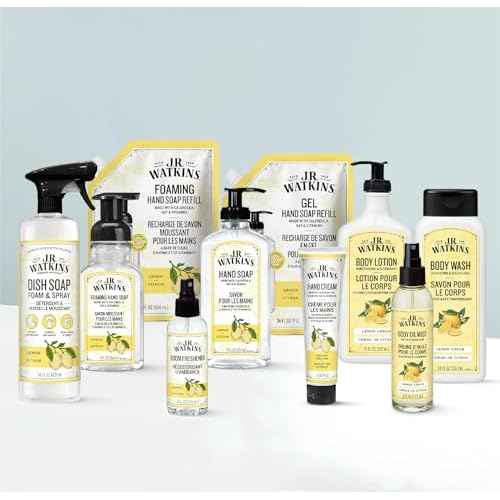 J.R. Watkins Naturally Hydrating Body Oil Mist, Lemon Cream, 6 fl oz, 2 Pack