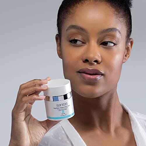 Sanitas Skincare PeptiDerm Moisturizing Cream, Peptides, Ultra Hydration, Moisturizer for Aging Skin, 1 Ounce