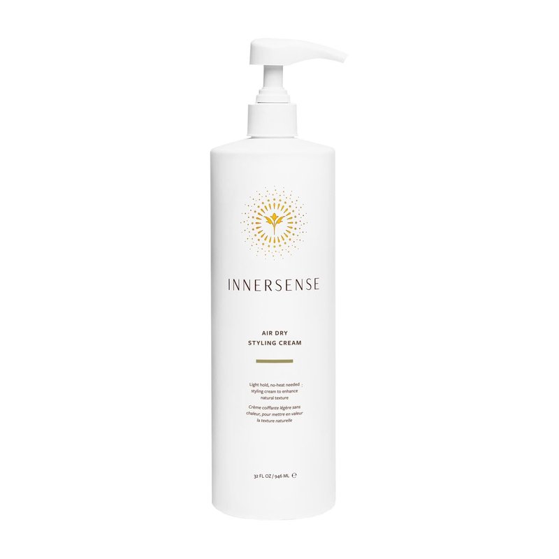 INNERSENSE Organic Beauty - Air Dry Styling Cream | Light-Hold, Reduce Frizz, Weightless Finish | Non-Toxic, Cruelty-Free, Clean Haircare (32 oz | 946 ml)