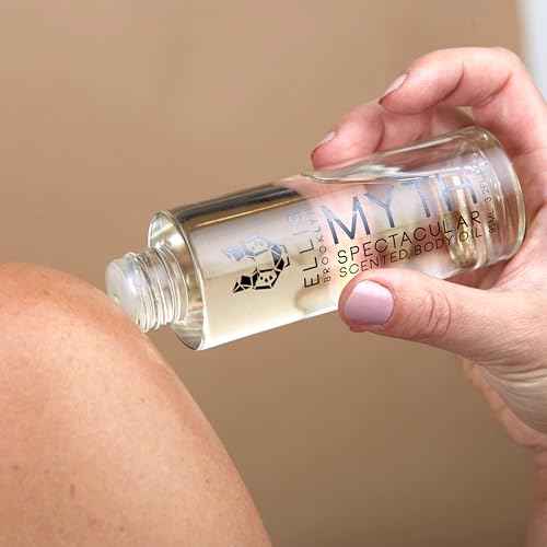 Ellis Brooklyn MYTH Body Oil - Scented Body Oils for Women, Fragrance Body Oil for Women, Bergamot & Jasmine, Cedarwood Musk Oil, 3.2 Fl Oz
