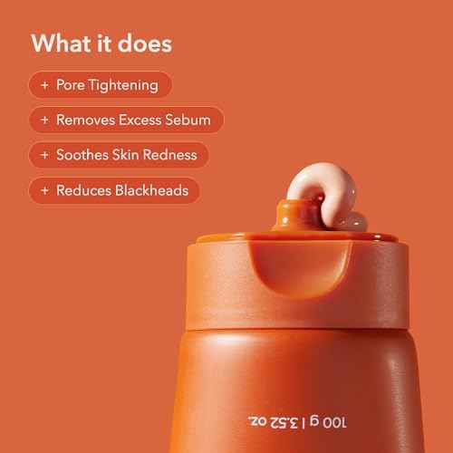 APRILSKIN Carrotene IPMP 3-Min Quick Dry Pore Caring Clay Mask | Kaolin & Zinc PCA | Reduces Pores & Sebum | Cooling Effect | Vegan | Gentle Exfoliation | Korean Skin Care | 100g 3.52 oz.