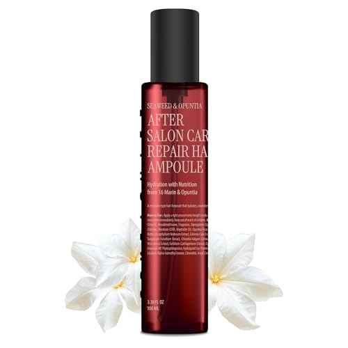 CURLYSHYLL After Salon Care Repair Hair Ampoule | Lightweight Serum Care for Daily Damaged Hair Repair | Seaweed & Opuntia Extracts | Leave-in Moisture Serum | 100ml