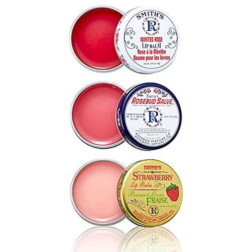 Rose bud Salve - Collectors Lavish Layers 3x Set & 3x Rosebud Trio Lip Balm - Original Salve, Minted Rose, Strawberry Lip Balm & Trio Lip Gloss Tubes - Christmas Gift Set with Ebook