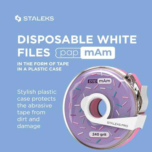 White Nail File Refill roll - 80 Files in a roll 240 grit'