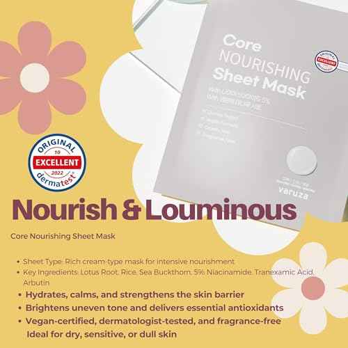 Best Collection ? Premium Vegan Korean Sheet Mask Set (12 Sheets) | Firming, Hydration & Glow | Clean Beauty, EWG & Vegan Certified