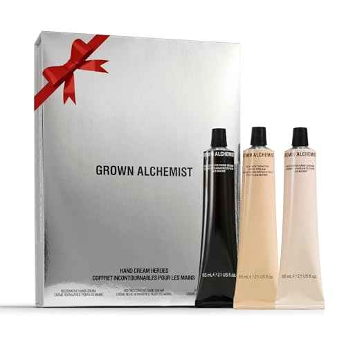 Grown Alchemist, Hand Cream Heroes, Holiday Kit (Restorative, Rich Restorative & Soothing Hand Creams, 3x65ml each)