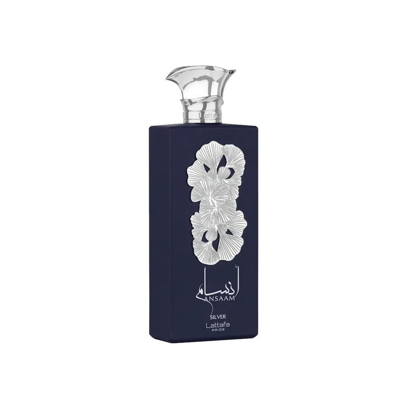 Lattafa Ansaam Silver Eau De Parfum Spray for Unisex, 3.4 Ounce
