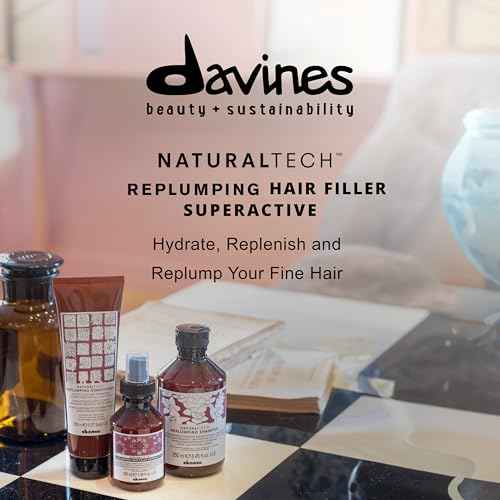 Davines Naturaltech REPLUMPING Hair Filler Superactive, Leave-In Treatment To Invigorate, Add Shine And Fullness, Anti-Humidity Styling Protection, 3.38 Fl Oz