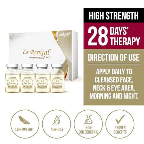 LABO Nutrition Le Revital Concentrated Nano Placenta Extract Serum Essence from Japan ? Hydrating, Glowy, Moisturizing for Face Wrinkles, Dull Skin, Tone, Soothing & Skin Barrier Strength | 4 Vials