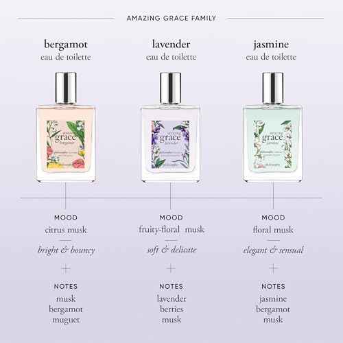 philosophy amazing grace lavender eau de toilette - delicate & enchanting women's perfume - with notes of berries & musk - long lasting fragrance