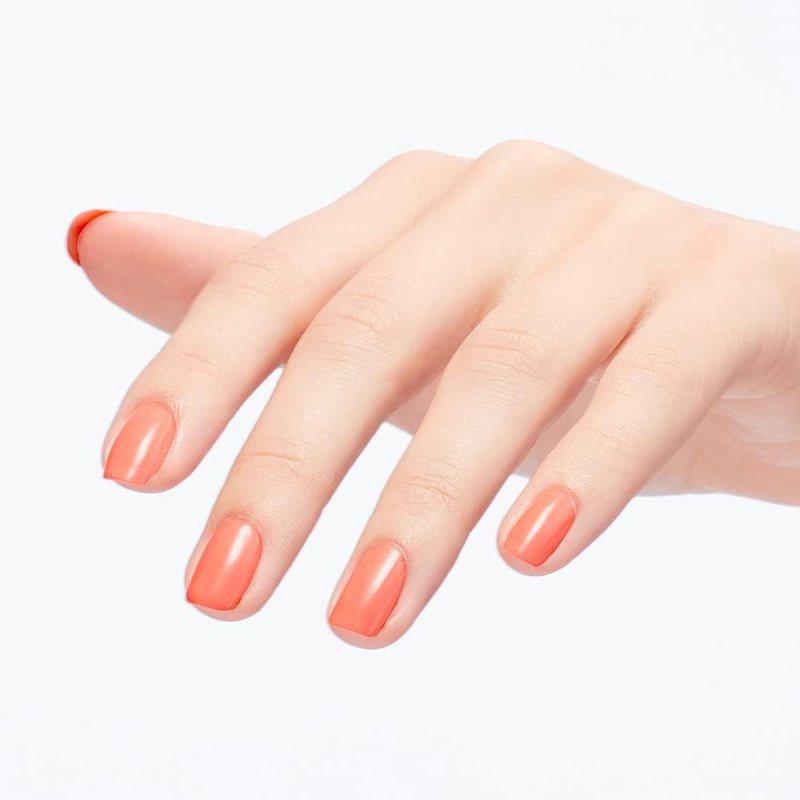 OPI Nail Lacquer Flex on the Beach | Opaque Bright Orange Crème Chip Resistant Nail Polish | Summer Make the Rules Collection