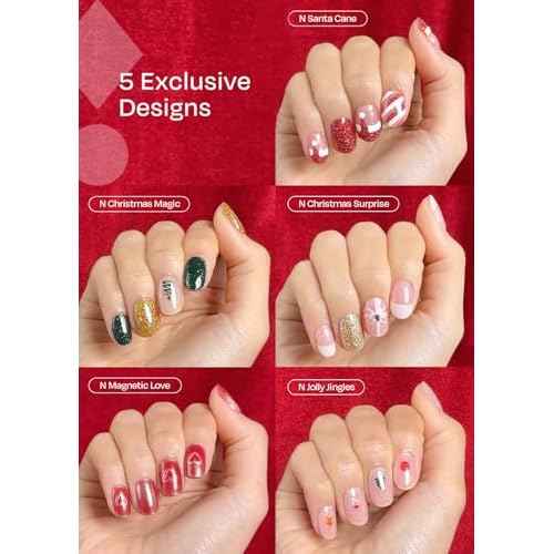 ohora Bundle Set (Christmas Bucket List Set (Limited Edition)) - Works with Any Nail Lamps, Salon-Quality, Long Lasting, Easy to Apply & Remove