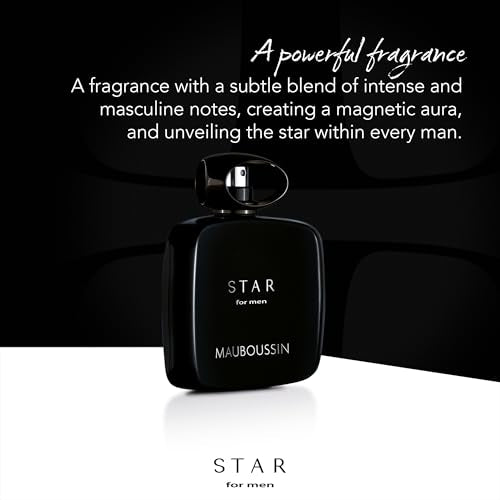 Mauboussin - Star For Men 90ml (3 Fl Oz) - Eau de Parfum for Men - Woody & Amber Scents