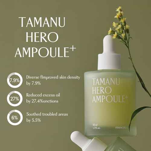 PINKWONDER Tamanu Hero Ampoule? 1.69oz (50ml), 50,000ppm Tamanu Oil for Soothing