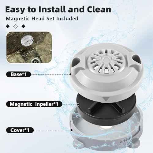 Magnetic Jet Head BF-004 for LURACO Jet Motor Pedicure spa Tubs Chair,Contains Propeller and Cover, 4-pin