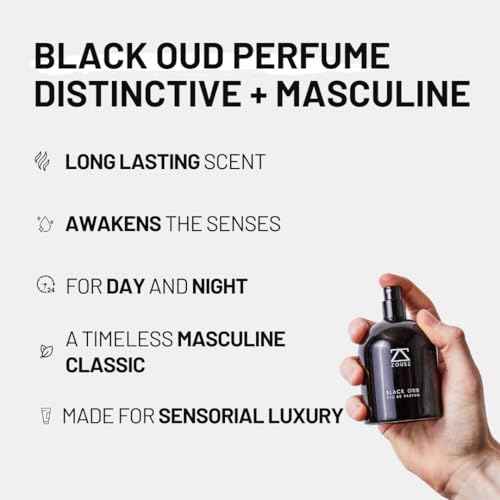 ZOUSZ Black Oud Men's Perfume ? Premium Fragrance Infused with Black Oud Oil, Sandalwood, Cedarwood & Patchouli ? Luxurious Oud Cologne Ideal for Gifting