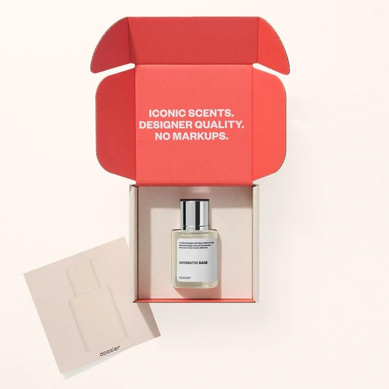 Dossier Aromatic Sage Eau de Parfum - Inspired by Born in Roma Uomo - Long-Lasting Masculine Scent - 1.7 fl oz (50ml)