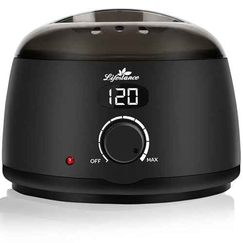Lifestance L2 Digital Wax Warmer Machine - 500ml/14oz Fast-Heating for Hard Wax Beads, Hair Removal at Home, Professional for Brazilian, Bikini, Face, Body & Eyebrow