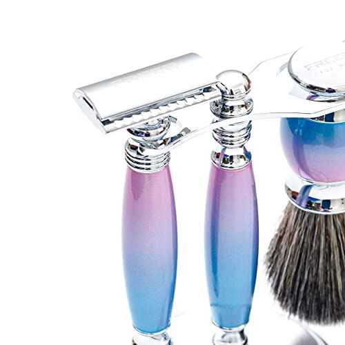 FREED Luxury Shaving Set for Men - Double Edge Safety Razor with alloy handle include 120 count Japanese 6cr13 Stainless Steel blade,It's the best gift for men, fathers,or birthdays