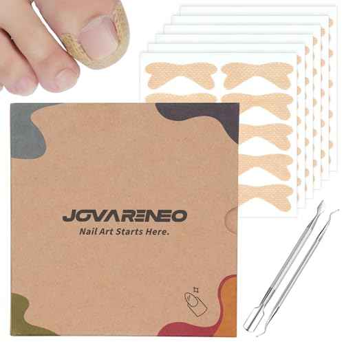 Ingrown Toenail Treatment, No Glue Breathable Curved Toenail Corrector£¬Ingrown Toenail Corrector Strips with File and Lifter, Professional Nail Correction Stickers 60Pcs