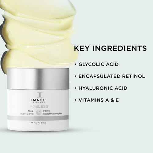 IMAGE Skincare, AGELESS Total Repair Cr?me, Facial Night Cream Moisturizer with Hyaluronic Acid and Shea Butter, 2 oz
