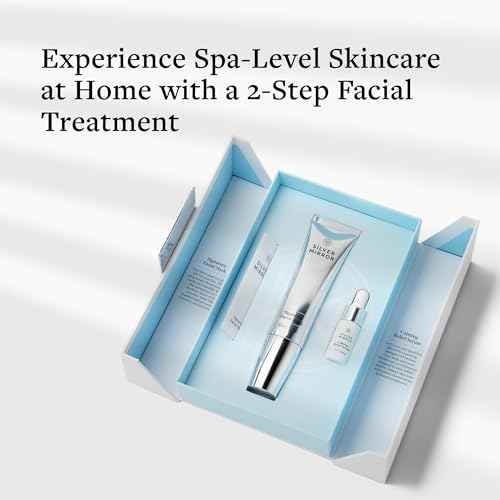Signature Facial Mask (1.7 fl oz) & Serum (0.33 fl oz), Skin Care Set, 2-Step Face Tightening and Lifting Skincare, Anti Wrinkle, with Hyaluronic Acid, for Instant Face Lift
