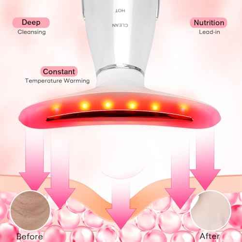 LATME Facial Massager,Neck Face Massager Tool,3 Mode Massage with Heat,Portable Beauty Instrument for Skin Care Women Gift
