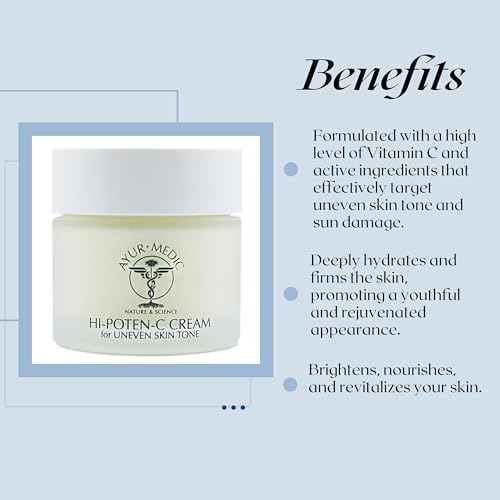 Ayur-Medic Hi-Poten C Cream for Uneven Skin Tone (2 oz.)