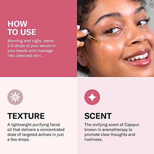 Odacit? Acne Serum Concentrate for Face, Pore Cleanser Facial Oil for Pimples with Black Cumin + Cajeput - Purifying Facial Serum with Vitamin A & Natural Ingredients - 0.17 Fl. Oz
