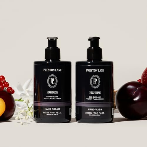 Preston Lane Hand Soap & Lotion Set, Highrise Scent ? Hydrating Hand Wash and Moisturizing Hand Cream Duo | Clean Ingredients, Vegan & Cruelty Free Bathroom and Kitchen Essentials Gift Set
