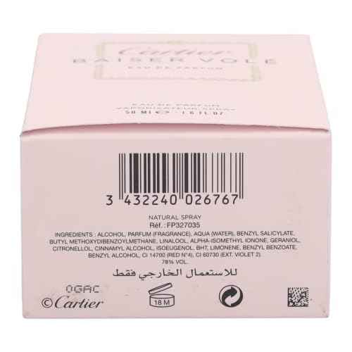 Cartier Baiser Vole Eau De Perfume Spray for Women, 1.6 Ounce