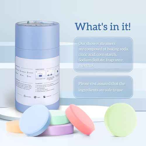 Shower Steamers 12 Count, Scented Shower Bombs with Organic & Natural Fragrance, Self-Care & Relaxation Birthday Presents for Women Who Have Everything