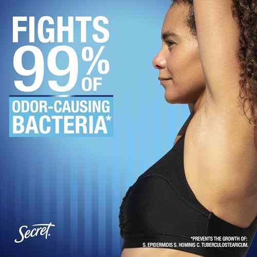 Secret Outlast Antiperspirant Deodorant for Women, 72hr Sweat & Odor Protection, Ph Balancing Minerals, Clear Gel, Hygienic Fresh Scent, 2.6 oz (Pack of 6)