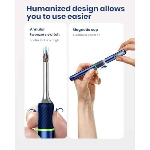 Bebird Note 5 Ear Camera Wax Removal, Ear Wax Removal Tool Camera Ear Tweezers with Camera, 10 Megapixels Ear Otoscope Camera, 12 Ear Spoon, Ear Cleaner with Camera for Earwax Cleaning